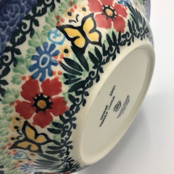 Polish Pottery Unikat 2297 Soup Salad Pasta Bowl - Picture 3 of 6